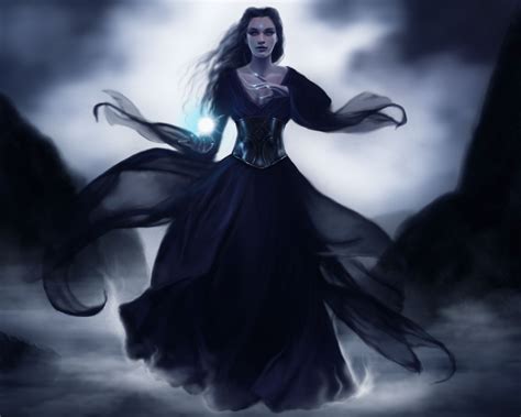 Darkling magical sorceress